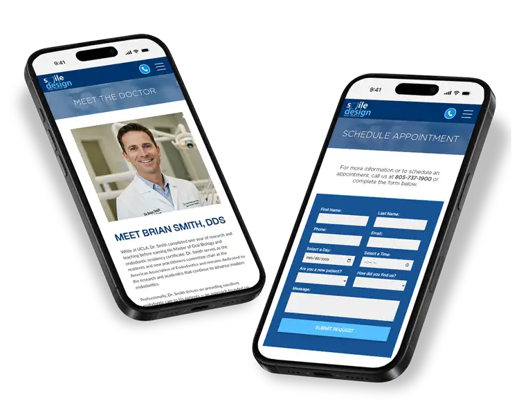 The new website's pages are designed with a mobile-first approach